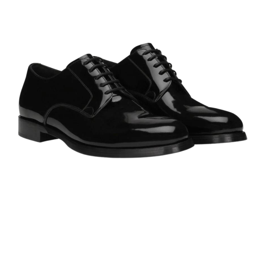 Derbies à lacets DOLCE & GABBANA cuir de veau brossé noir