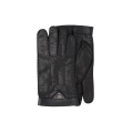 Gants cuir noir logo métal