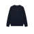 Sweat-shirt col rond coton bleu marine broderie gros logo