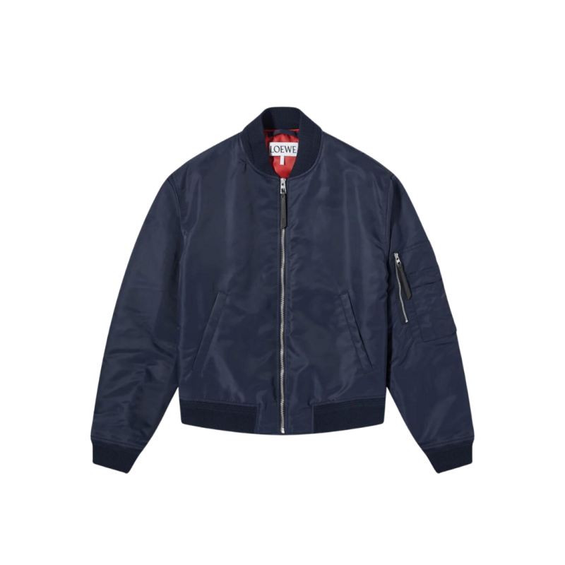 Blouson Bomber nylon bleu...