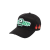 Casquette de baseball coton noir D2 vert pixel