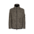 Veste zippée en laine tweed gris plaque logo DG