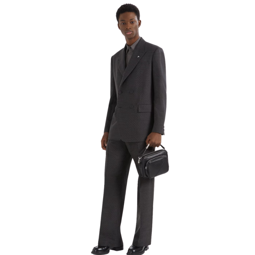 Sac FENDI Étui appareil photo Fendi Shadow Diagonal Duo bandoulière