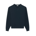 Sweatshirt col rond bleu pétrol