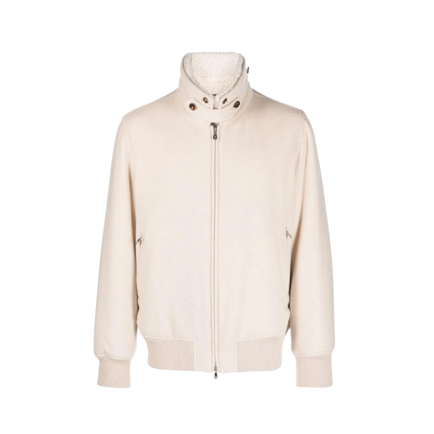 Blouson cachemire beige Brunello Cucinelli
