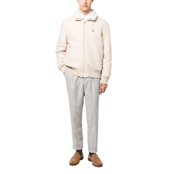 Blouson cachemire beige Brunello Cucinelli