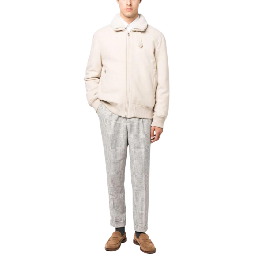 Blouson cachemire beige Brunello Cucinelli