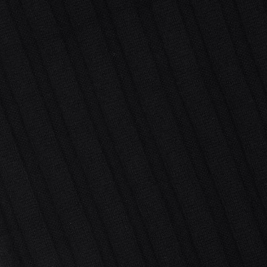 Echarpe noire cotelé beige Brunello Cucinelli