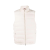 Gilet sans manches en velours blanc cassé