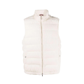 Gilet sans manches en velours blanc cassé