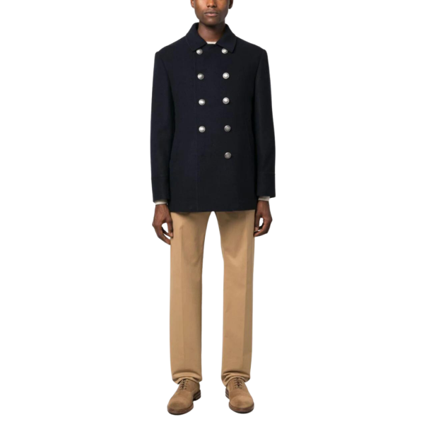 Parka Caban Bleu Marine Brunello Cucinelli