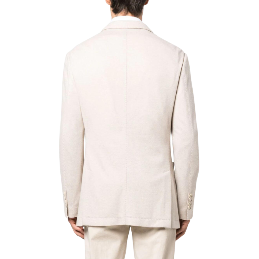 Veste croisée en cachemire beige Brunello Cucinelli