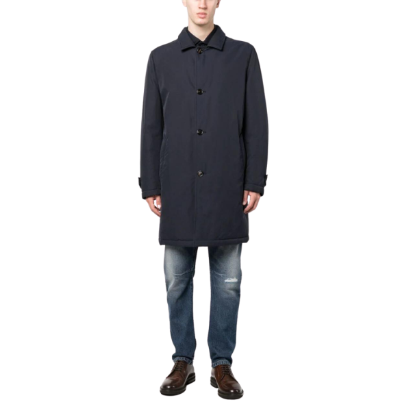 Imperméable Bleu Marine Brunello Cucinelli