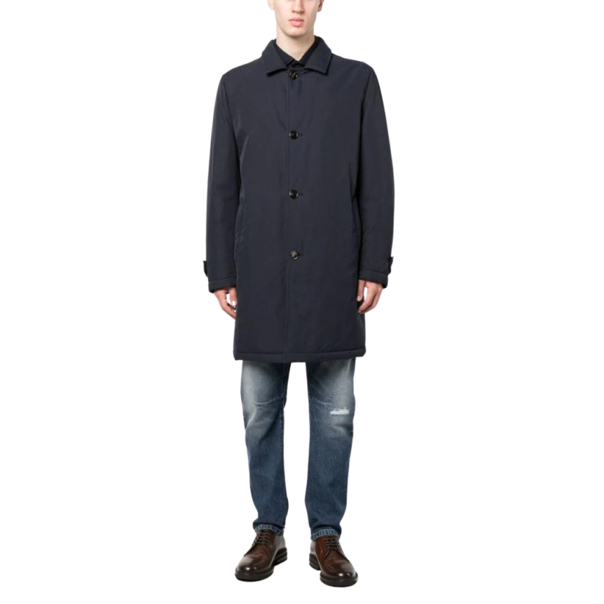 Imperméable Bleu Marine Brunello Cucinelli