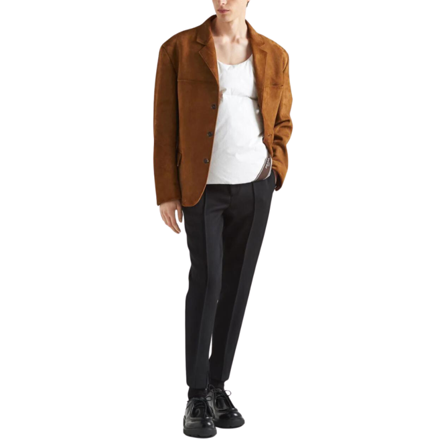 Gilet PRADA manches débardeur doudoune blanc camisole