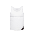 Gilet manches débardeur doudoune blanc camisole