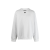 Sweat-shirt col rond coton gris clair plaque logo métal