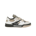 Baskets New Roma Cuir daim gris beige gros lacets