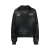 Sweat-shirt à capuche coton noir logo Tigre