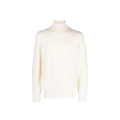 Pull col roulé cachemire écru