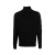 Pull col roulé maille laine polyamide Noir lunettes manche