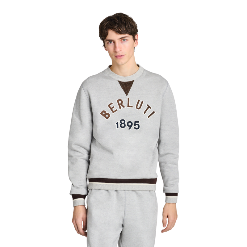 Sweat-shirt col rond coton...