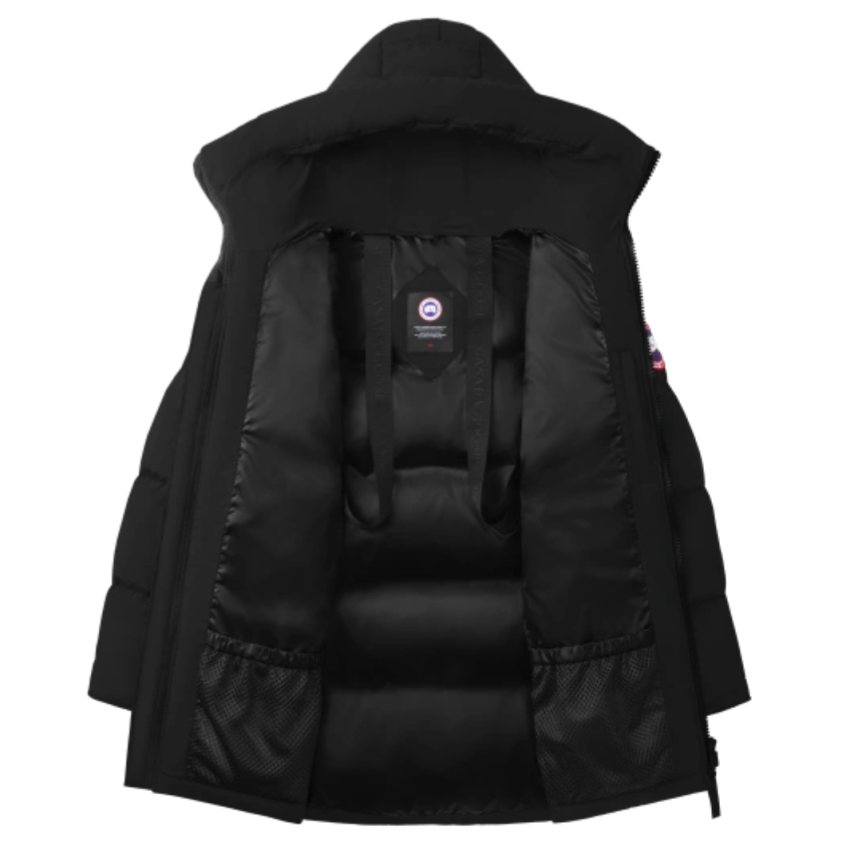 Doudoune à capuche CANADA GOOSE Lawrence nylon noir mat