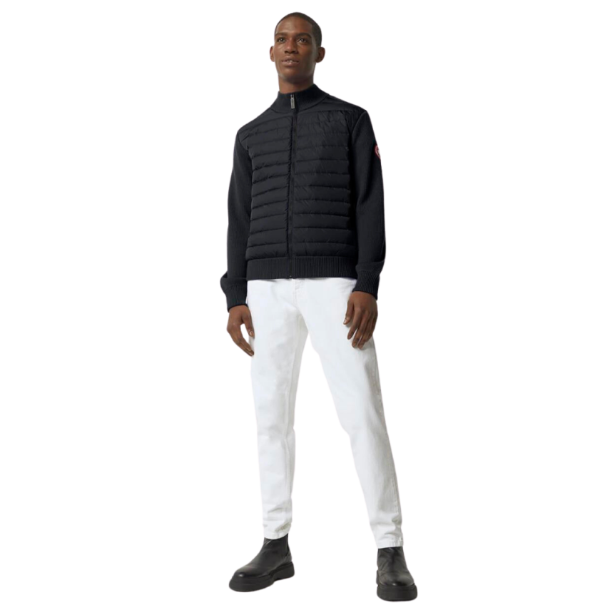 Veste cardigan CANADA GOOSE Hybridge zippee bimatière bleu marine