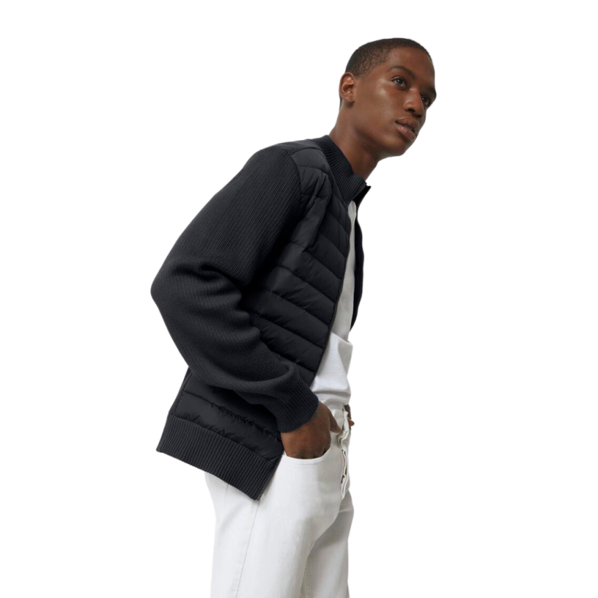 Veste cardigan CANADA GOOSE Hybridge zippee bimatière bleu marine