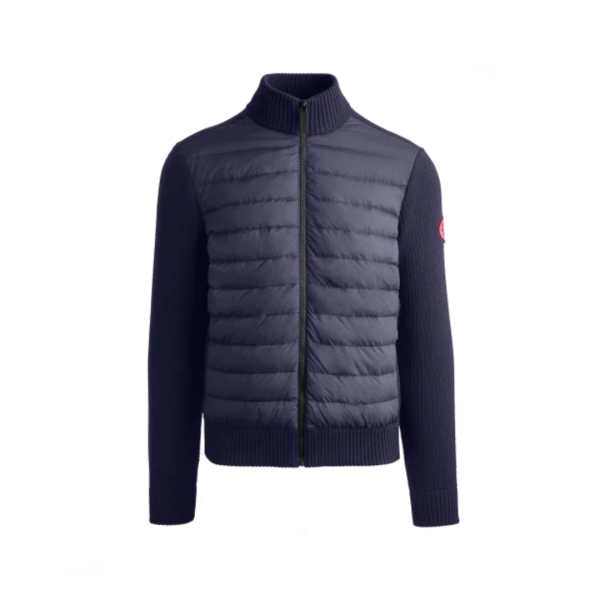 Veste cardigan CANADA GOOSE Hybridge zippee bimatière bleu marine