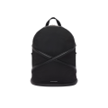 Sac à dos Harnais cuir Zippé Nylon noir