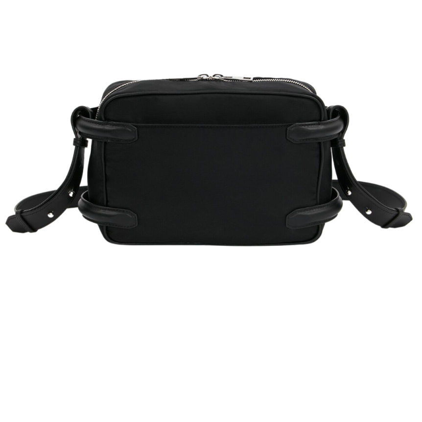 Sac ALEXANDER MCQUEEN Camera Appareil Photo Harnais cuir Nylon Noir