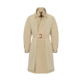Trench-coat superpositions gabardine coton beige