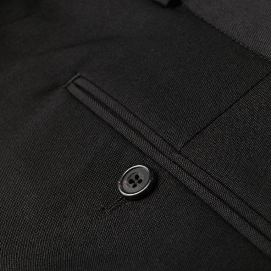 Pantalon fuselé ALEXANDER MCQUEEN coupe slim laine noire