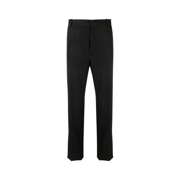Pantalon fuselé ALEXANDER MCQUEEN coupe slim laine noire