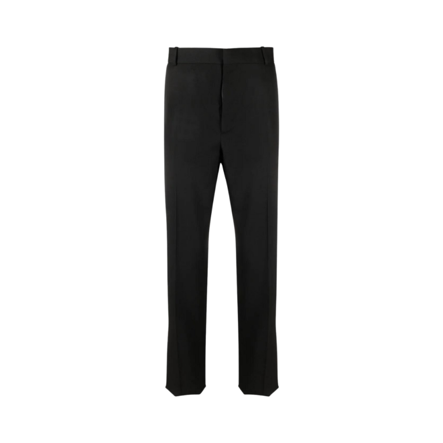 Pantalon fuselé ALEXANDER MCQUEEN coupe slim laine noire
