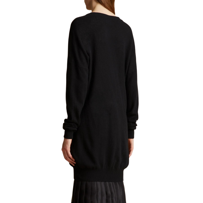 Pull maxi KHAITE Marano col V Cachemire Noir