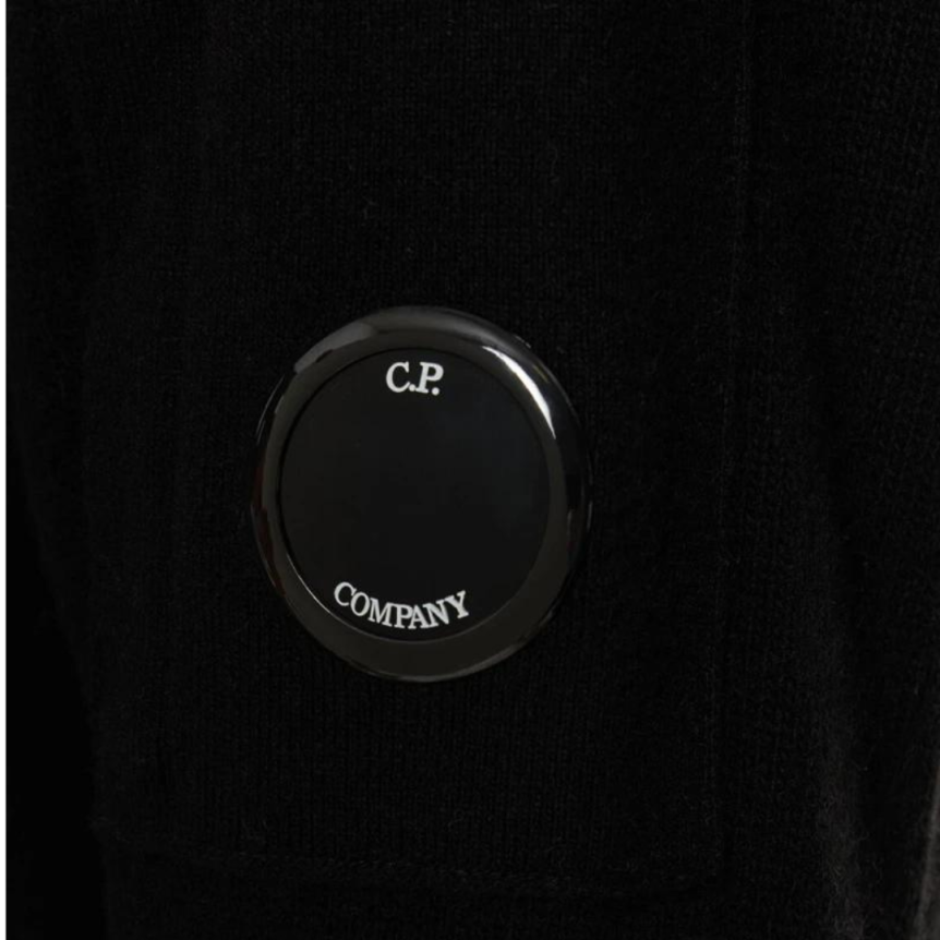 Pull col roulé CP COMPANY en laine d'agneau noir