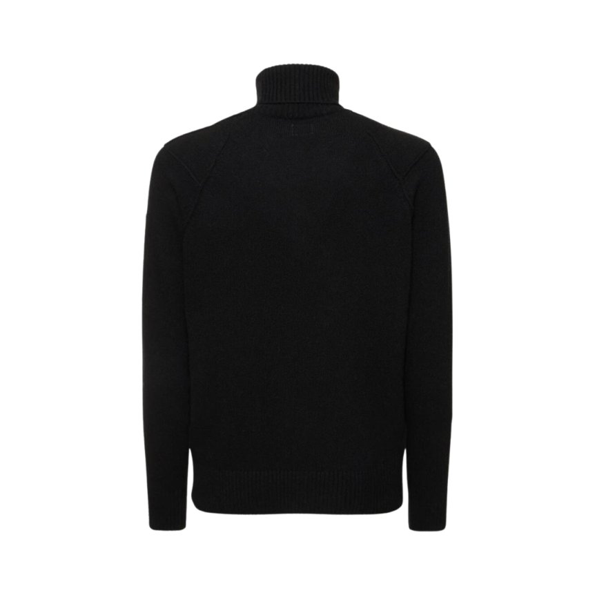 Pull col roulé CP COMPANY en laine d'agneau noir