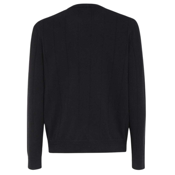Pull BRIONI col rond boutons cachemire noir