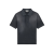 Polo Cassandre manche courte coton piqué gris anthracite YSL