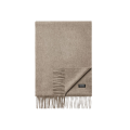 Echarpe Cachemire beige franges