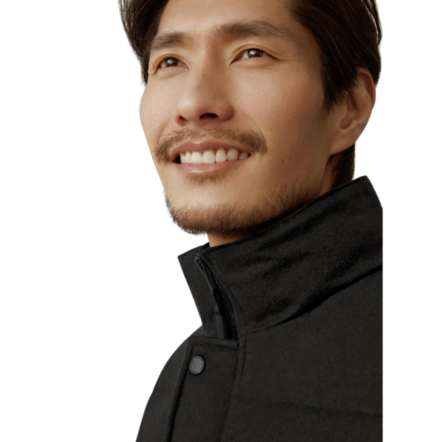 Gilet sans manches CANADA GOOSE Garson laine Flanelle Gris Carbone chiné