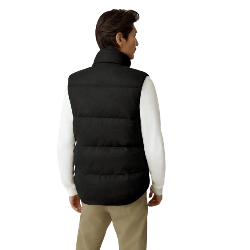 Gilet sans manches CANADA GOOSE Garson laine Flanelle Gris Carbone chiné
