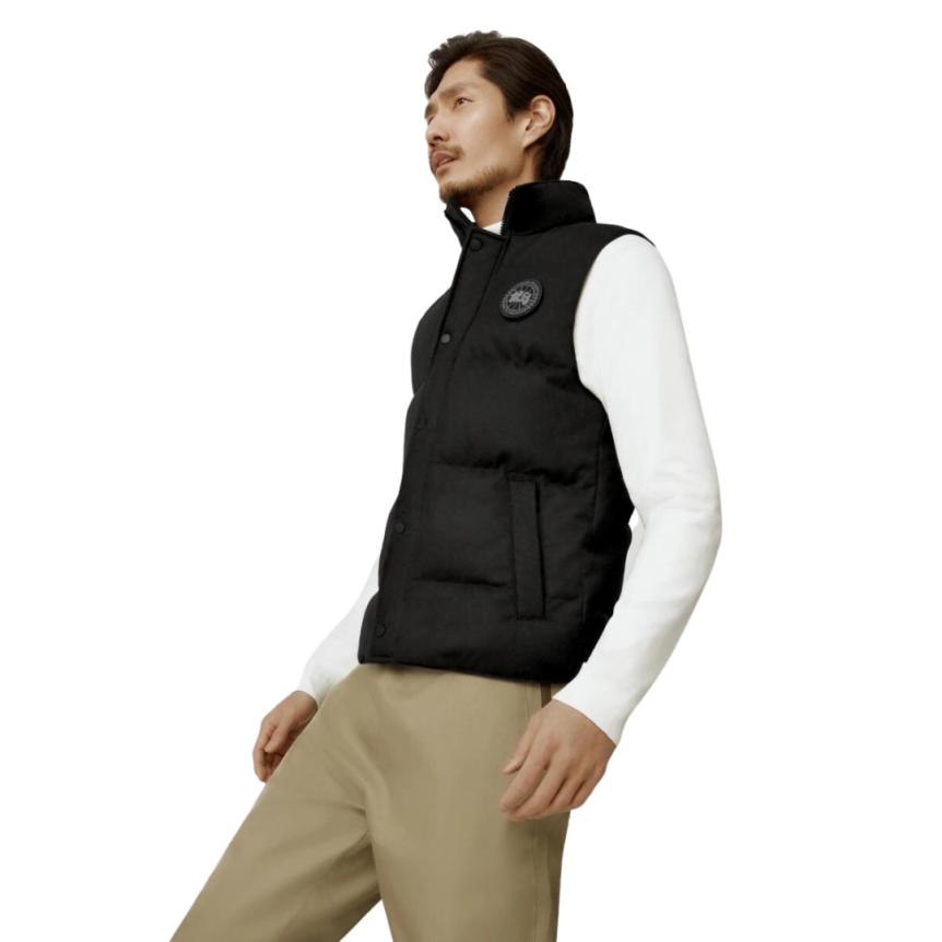 Gilet sans manches CANADA GOOSE Garson laine Flanelle Gris Carbone chiné