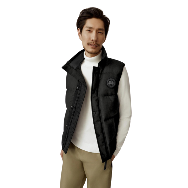 Gilet sans manches CANADA GOOSE Garson laine Flanelle Gris Carbone chiné