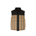 Gilet sans manches Oakwood Noir matelassé Check beige