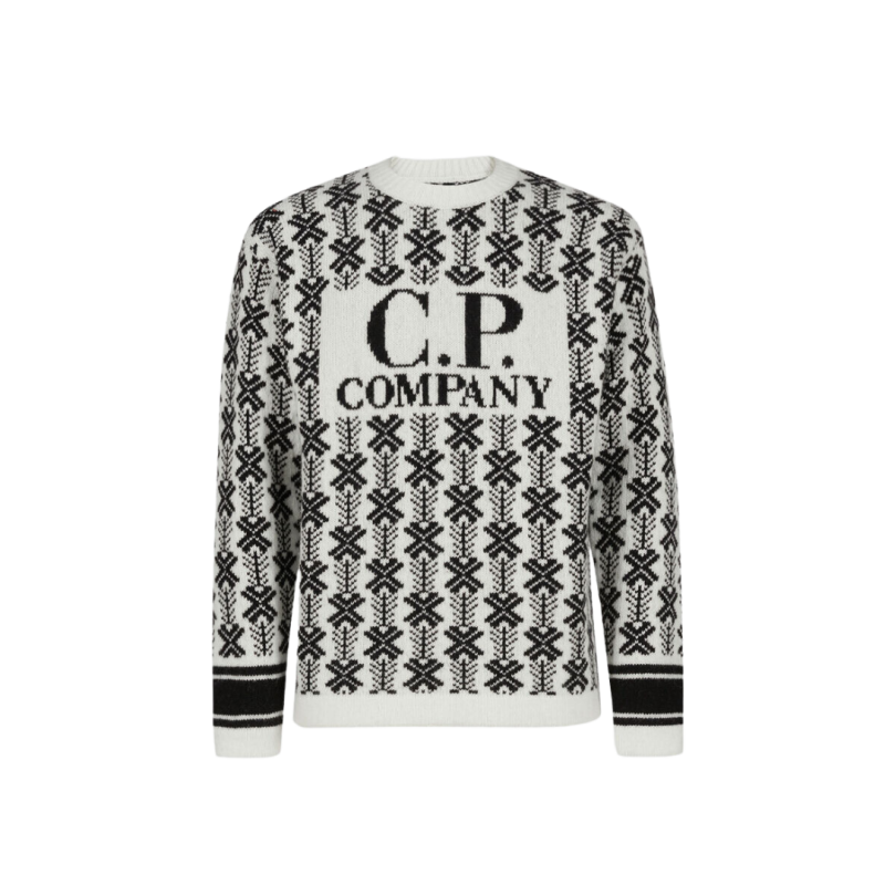 Pull col rond jacquard de...