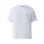 T-shirt TEE manches courtes coton blanc logo velours
