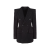 Veste à double boutonnage  Hourglass tweed noir paillettes